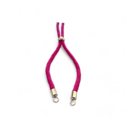 1 BRACELET ARGENT CORDON COTON TRESSE