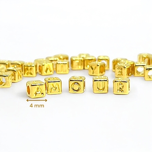 CHARMS PASSANT AMOUR 5 CUBES METAL