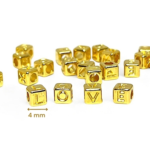 CHARMS PASSANT LOVE 5 CUBES METAL