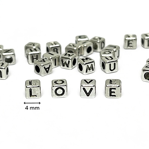 CHARMS PASSANT LOVE 5 CUBES METAL