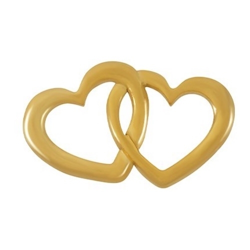 1 CONNECTEUR CŒURS ENLACES ACIER INOX