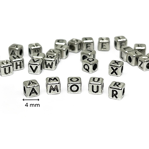 CHARMS PASSANT AMOUR 5 CUBES METAL