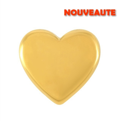 2 CHARMS PASSANT COEUR METAL