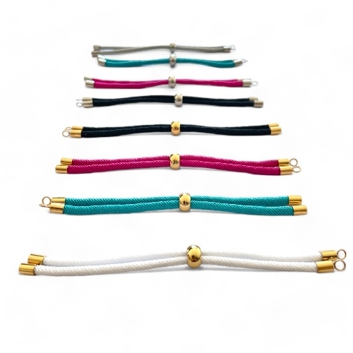 1 BRACELET OR CORDON COTON TRESSE