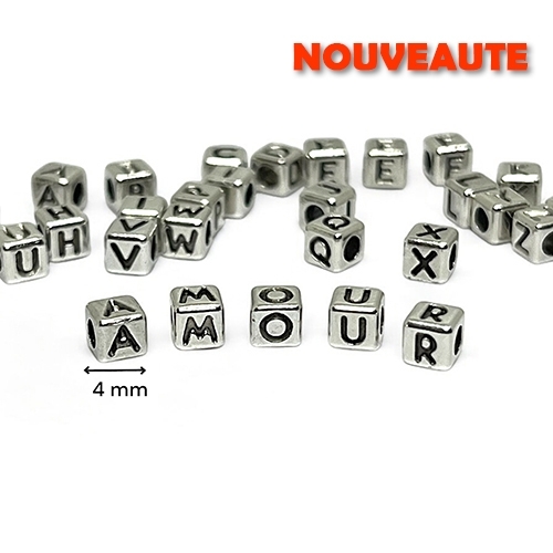 CHARMS PASSANT AMOUR 5 CUBES METAL