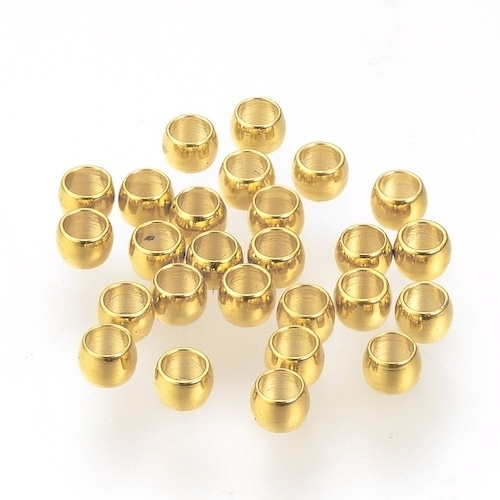 50 PERLES A ECRASER ACIER INOX