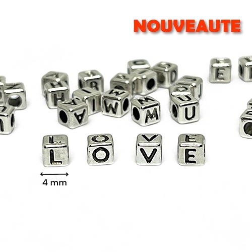 CHARMS PASSANT LOVE 5 CUBES METAL