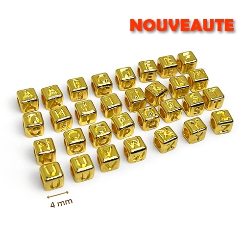 ALPHABET 31 CUBES METAL PASSANT