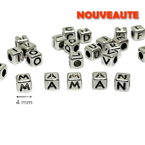 CHARMS PASSANT MAMAN 5 CUBES METAL