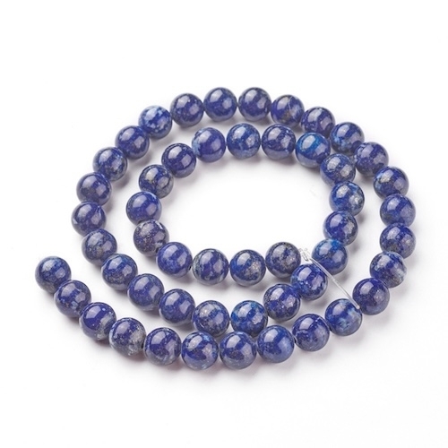 6 PERLES LAPIS LAZULI