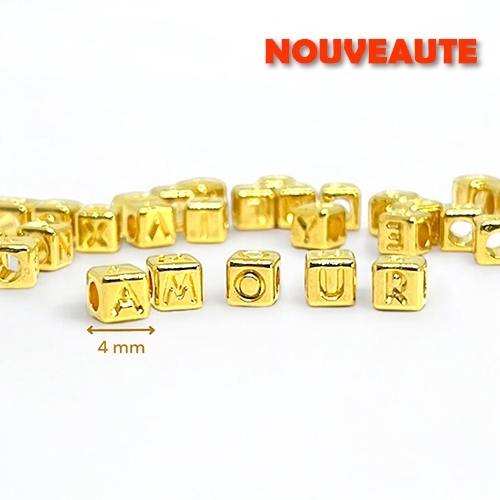 CHARMS PASSANT AMOUR 5 CUBES METAL