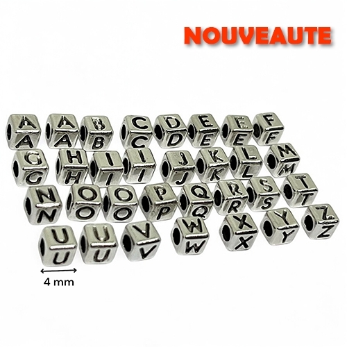 ALPHABET 31 CUBES METAL PASSANT