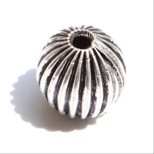 3 PERLES METAL DECOREES
