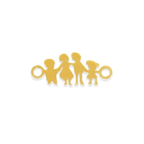 1 CHARMS CONNECTEUR FAMILLE 4 FILLE ET GARCON