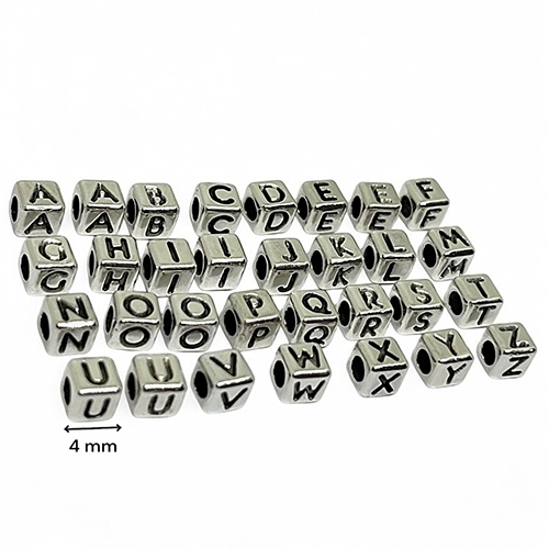 ALPHABET 31 CUBES METAL PASSANT