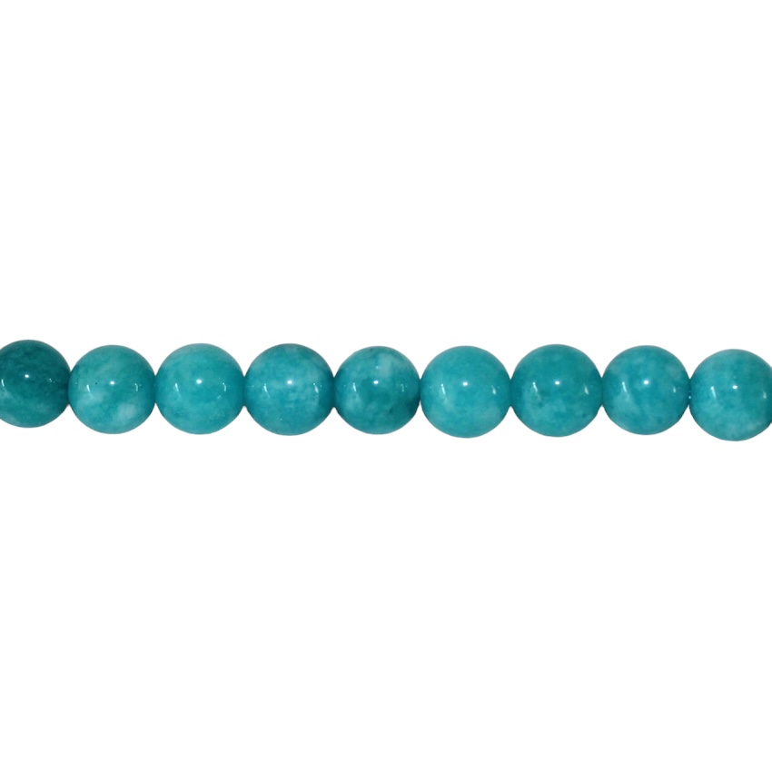 6 PERLES AMAZONITE RONDE