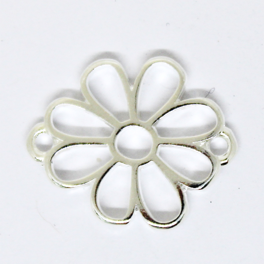 1 CHARMS CONNECTEUR FLEUR 24K