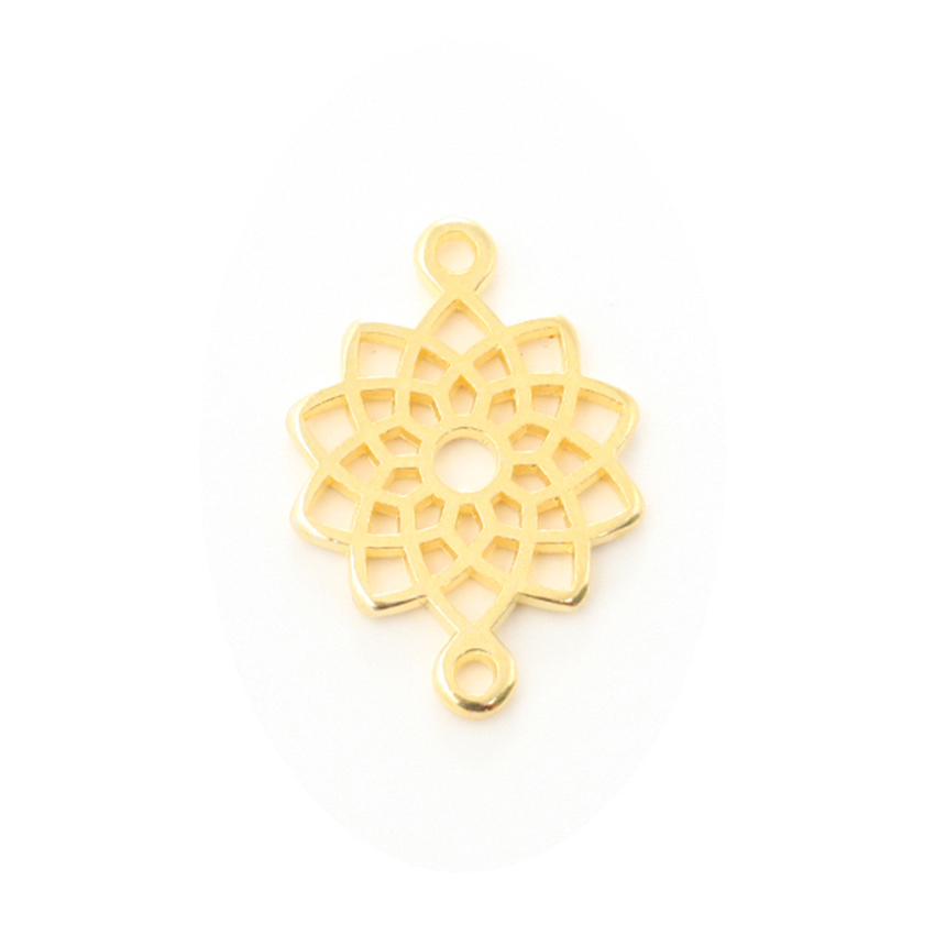 2 CHARMS CONNECTEUR FLEUR