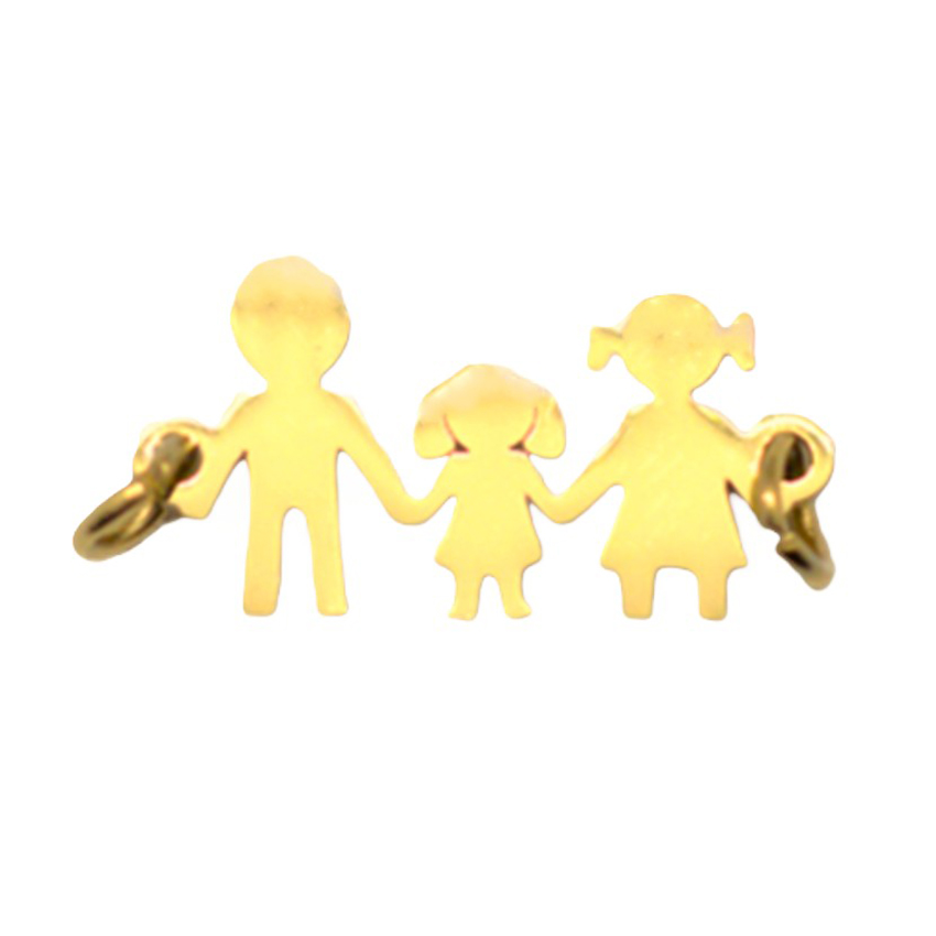 1 CHARMS CONNECTEUR FAMILLE 3 FILLE