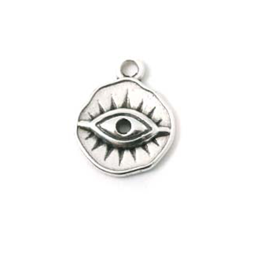 2 CHARMS OEIL ROND IRREGULIER