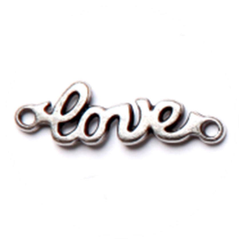 2 CHARMS CONNECTEUR LOVE