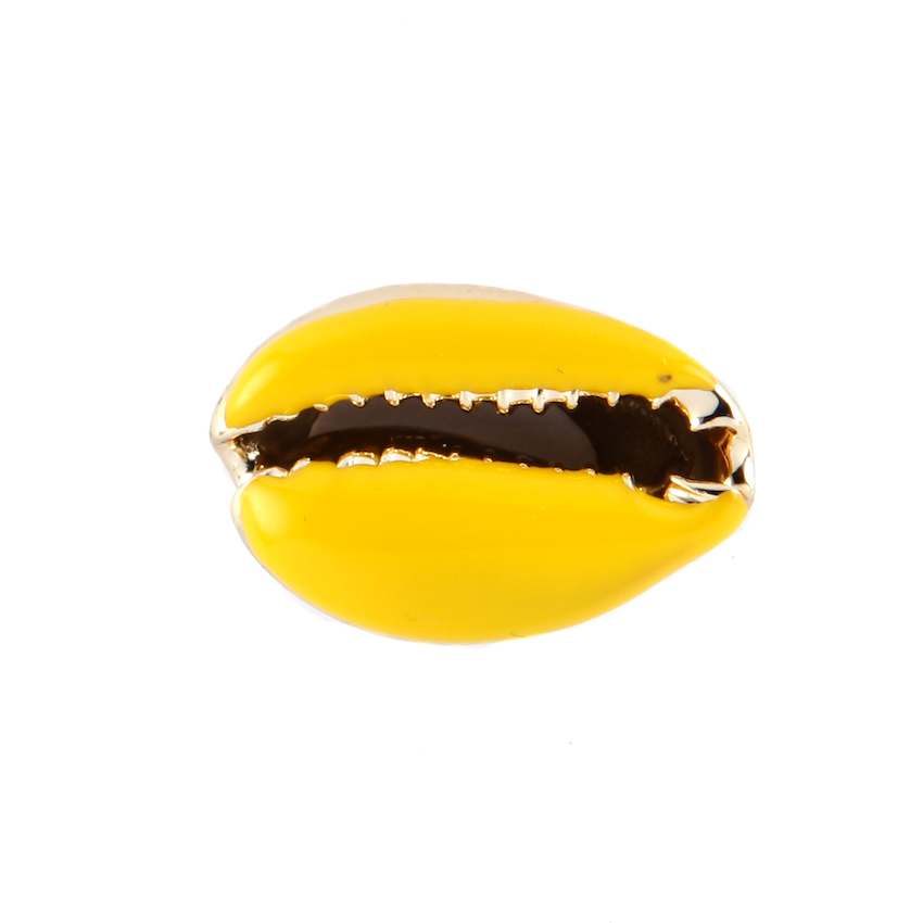 2 COQUILLAGES CAURI EMAILLES