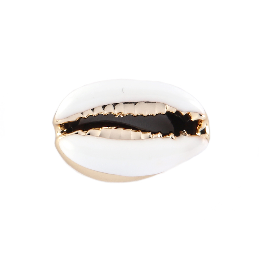 2 COQUILLAGES CAURI EMAILLES
