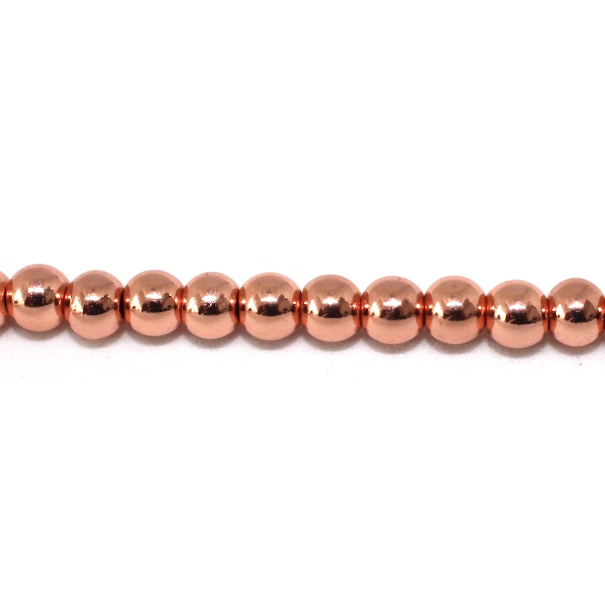 8 PERLES HEMATITES RONDES