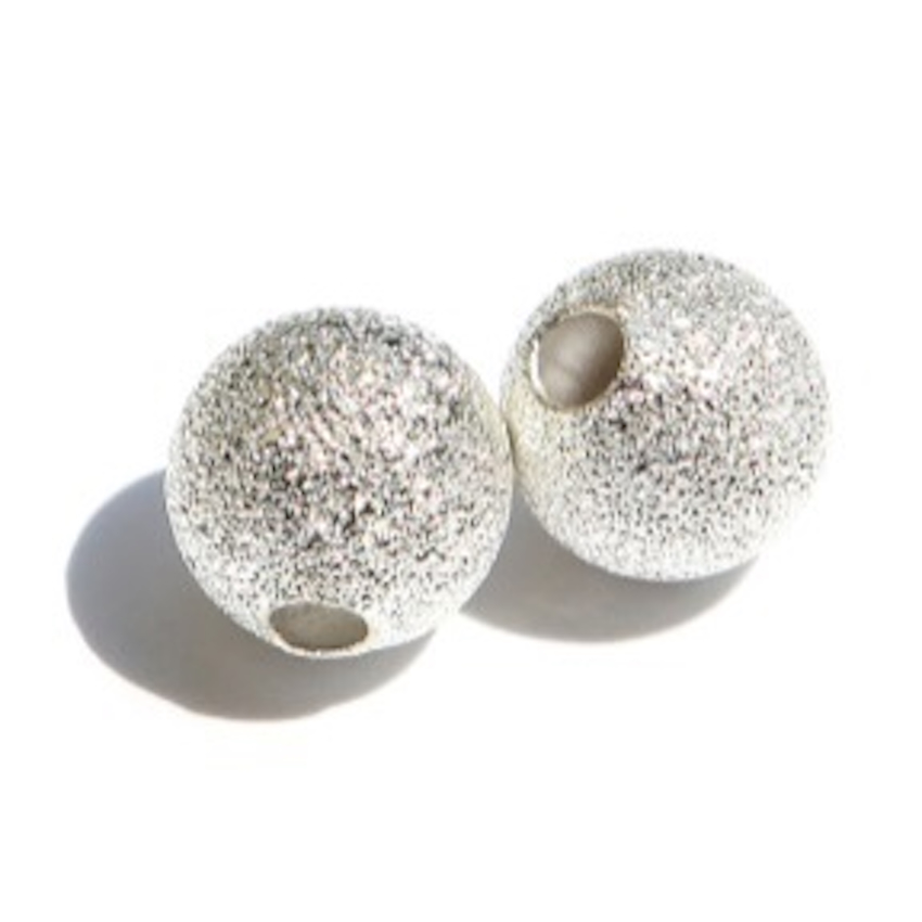 4 PERLES METAL GRANITEES