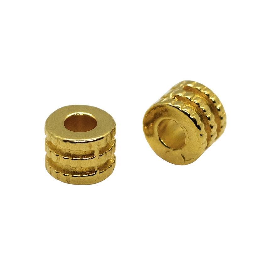 3 PERLES METAL 
