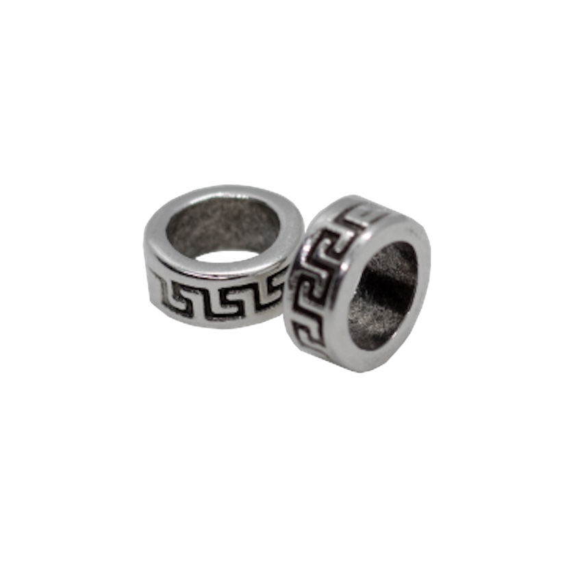4 PERLES METAL 