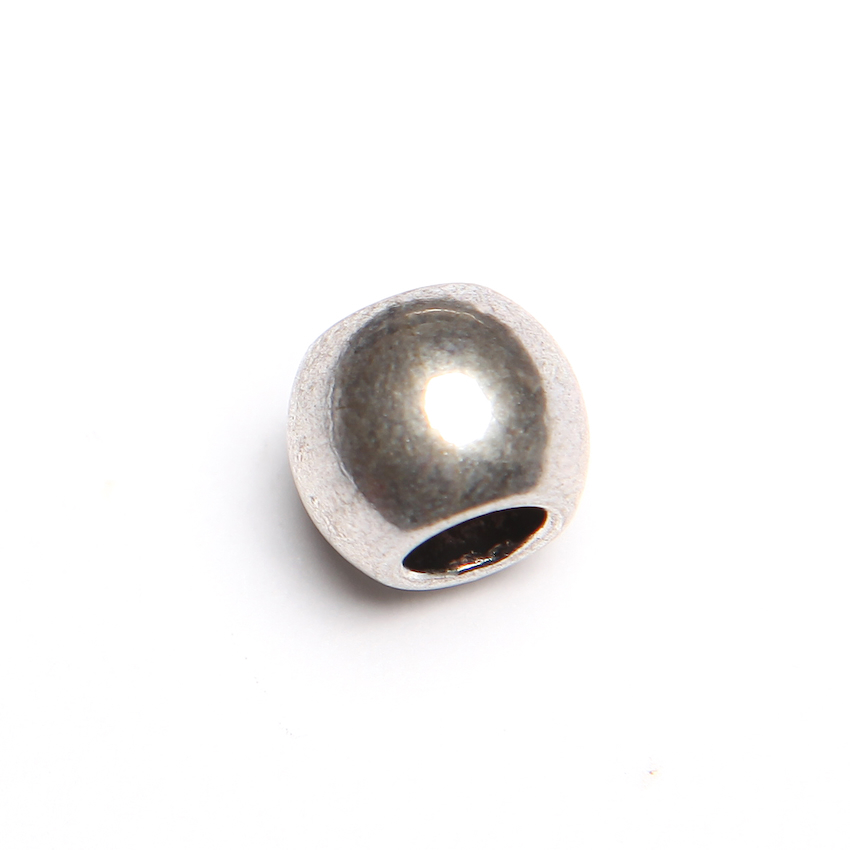 5 PERLES METAL LISSES