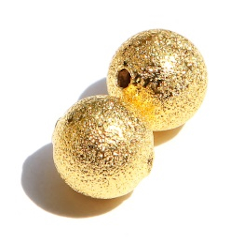 10 PERLES METAL GRANITEES