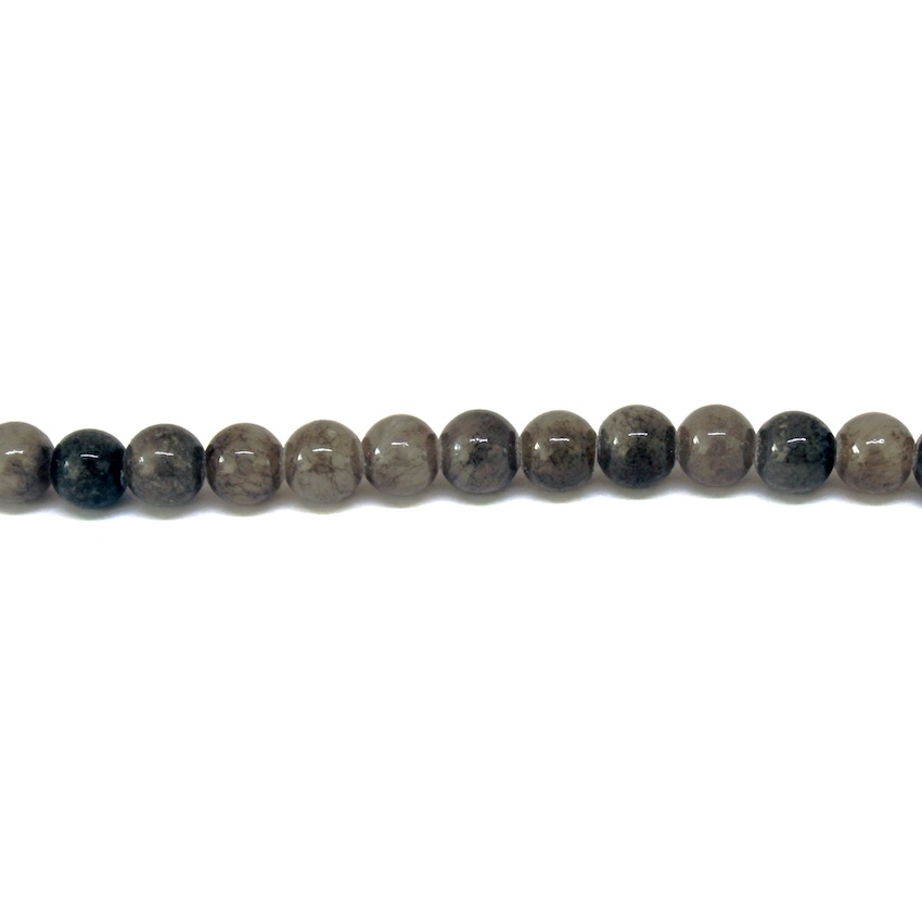 8 PERLES PIERRE DE MONTAGNE RONDE