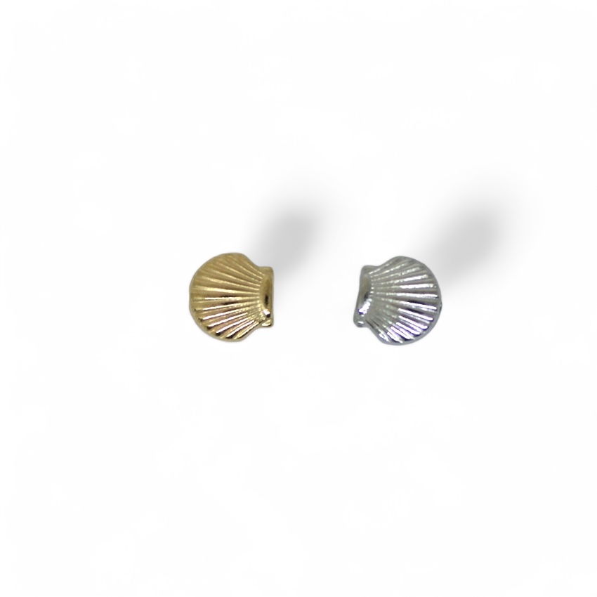 10 PERLES COQUILLAGE RESINE
